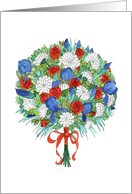 Birthday Labor Day Bouquet card