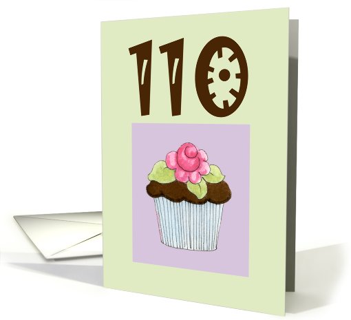 Rose Cupcake Invite 110 birthday card (468848)