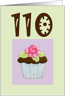 Rose Cupcake Invite 110 birthday card