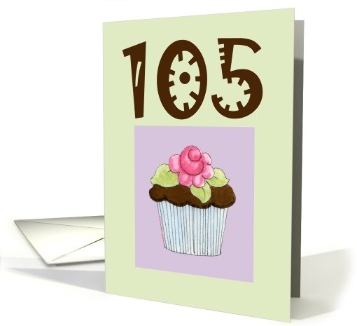 Rose Cupcake Invite 105 birthday card (468851)