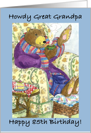 Great Grandpa Bear 85 Birthday card