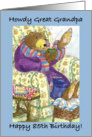 Great Grandpa Bear 85 Birthday card