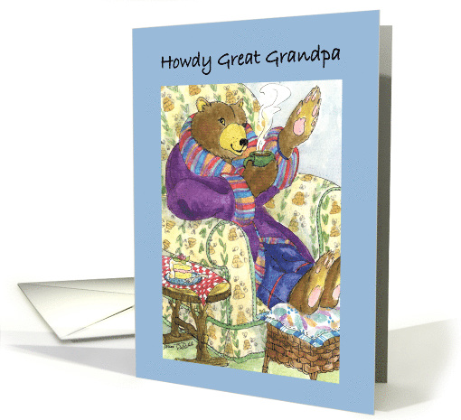 Grandparents Day Great Grandpa Bear card (473657)