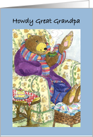 Grandparents Day Great Grandpa Bear card