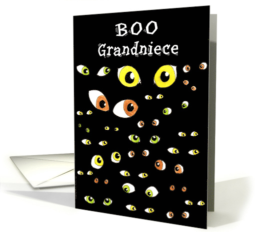 Grandniece Halloween Eyes card (489986)