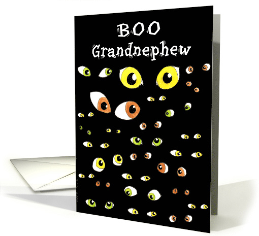 Grandnephew Halloween Eyes card (489989)
