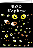 Nephew Halloween Eyes card