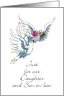 Vow Renewal Congrats Daughter & Son-in-law, 2 Doves card