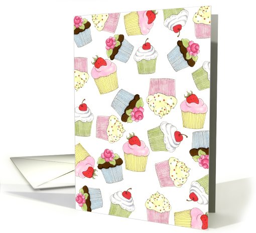Cupcakes - Birthday Invite card (518539)