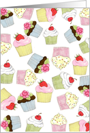 Cupcakes - Birthday Invite card