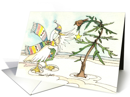 Christmas Goose card (525083)