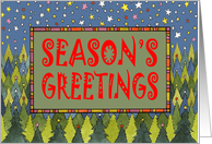Pine Forest Season’s Greetings card