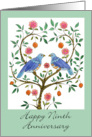 Blue Dove Happy 9th Anniversary card