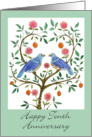 Blue Dove 10th Anniversary card