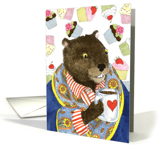 Birthday on Groundhog Day Cupcakes card (551249)