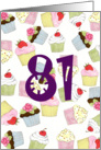 Cupcakes Galore 81st Birthday card