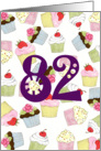 Cupcakes Galore 82nd Birthday card