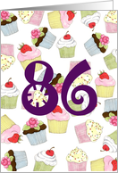 Cupcakes Galore 86th Birthday card