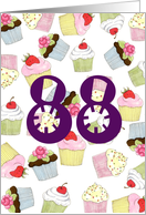 Cupcakes Galore 88th Birthday card