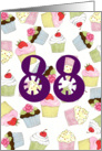 Cupcakes Galore 88th Birthday card