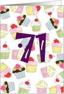 Cupcakes Galore 71st Birthday card