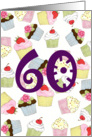 Cupcakes Galore 60th Birthday card