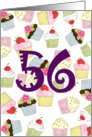 Cupcakes Galore 56th Birthday card