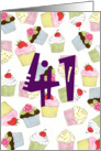 Cupcakes Galore 41st Birthday card