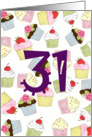 Cupcakes Galore 31st Birthday card