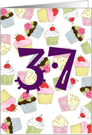 Cupcakes Galore 37th Birthday card