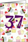 Cupcakes Galore 37th Birthday card
