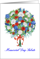 Memorial Day Patriotic Bouquet card