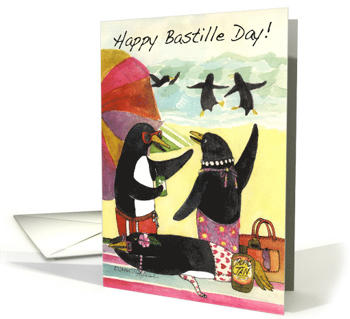 Bastille Day, Penguin Beach card (649834)