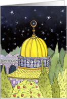 Ramadan Golden Mosque card