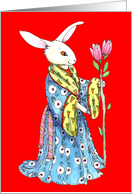 Chinese New Year Rabbit, Red Hare card
