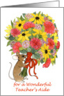 Teacher’s Aide Birthday Mousie Bouquet card