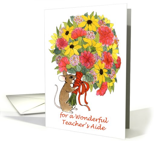 Thanks Teacher's Aide Mousie Bouquet card (759448)