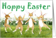 Hoppy Easter Bunny Dance card