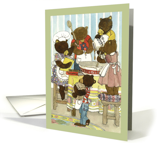 Baker Bears Birthday card (80664)