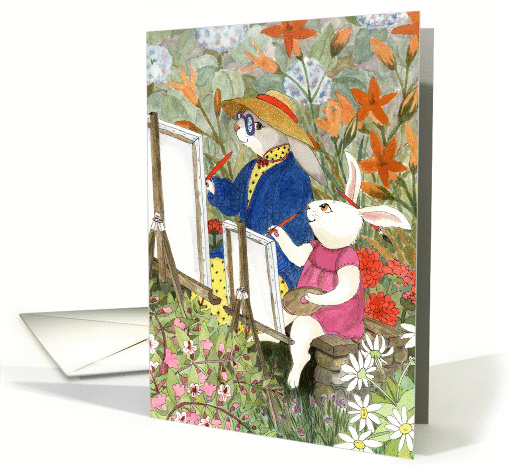 Mother Hare & Fern - Note card (80668)