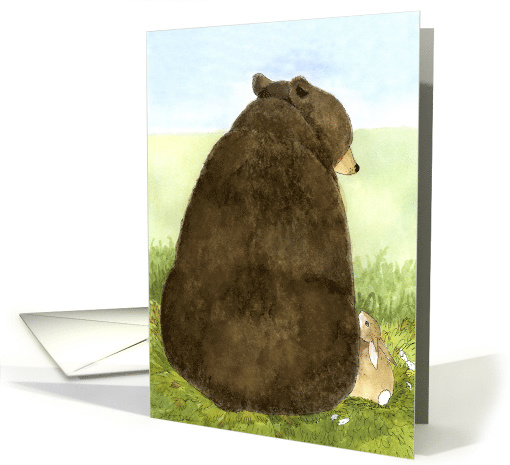 Birthday Bear & Bunny card (833807)