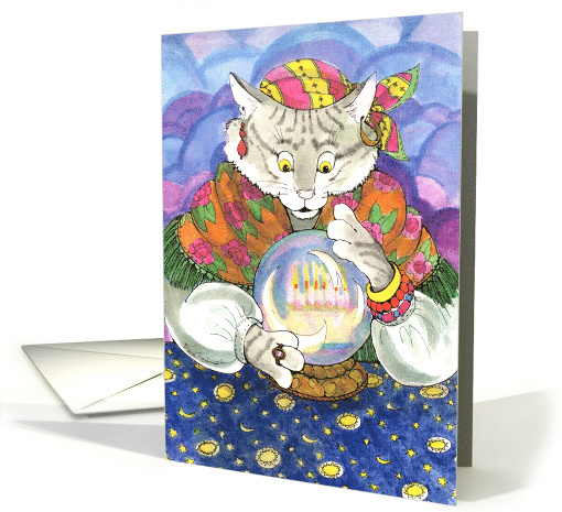 Catsandra Sees a Happy Birthday card (83600)