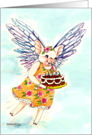 Birthday Flying Pig card