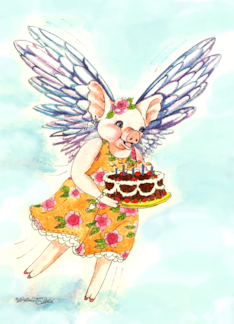 Birthday Flying Pig