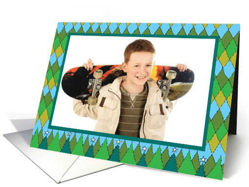 Christmas Thank You Photo Card Pine Woods card (888753)