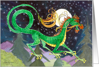 Starry Night Dragon New Year card