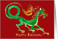 Happy Birthday on Chinese New Year Dragon card