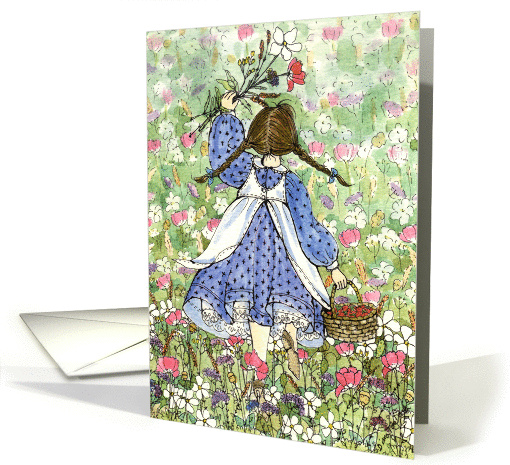 Flower Fields - miss you card (90407)