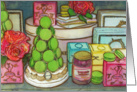 Laduree Shop Window - Watercolor Painting card