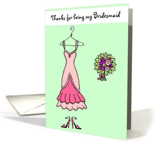 Thank you for being my Bridesmaid card (136749)